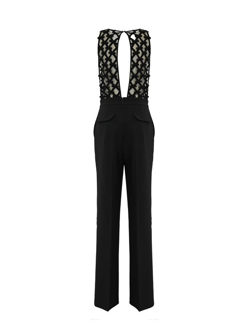 Tuta in crepe con applicazione fiocchi Elisabetta Franchi | TU05053E2110